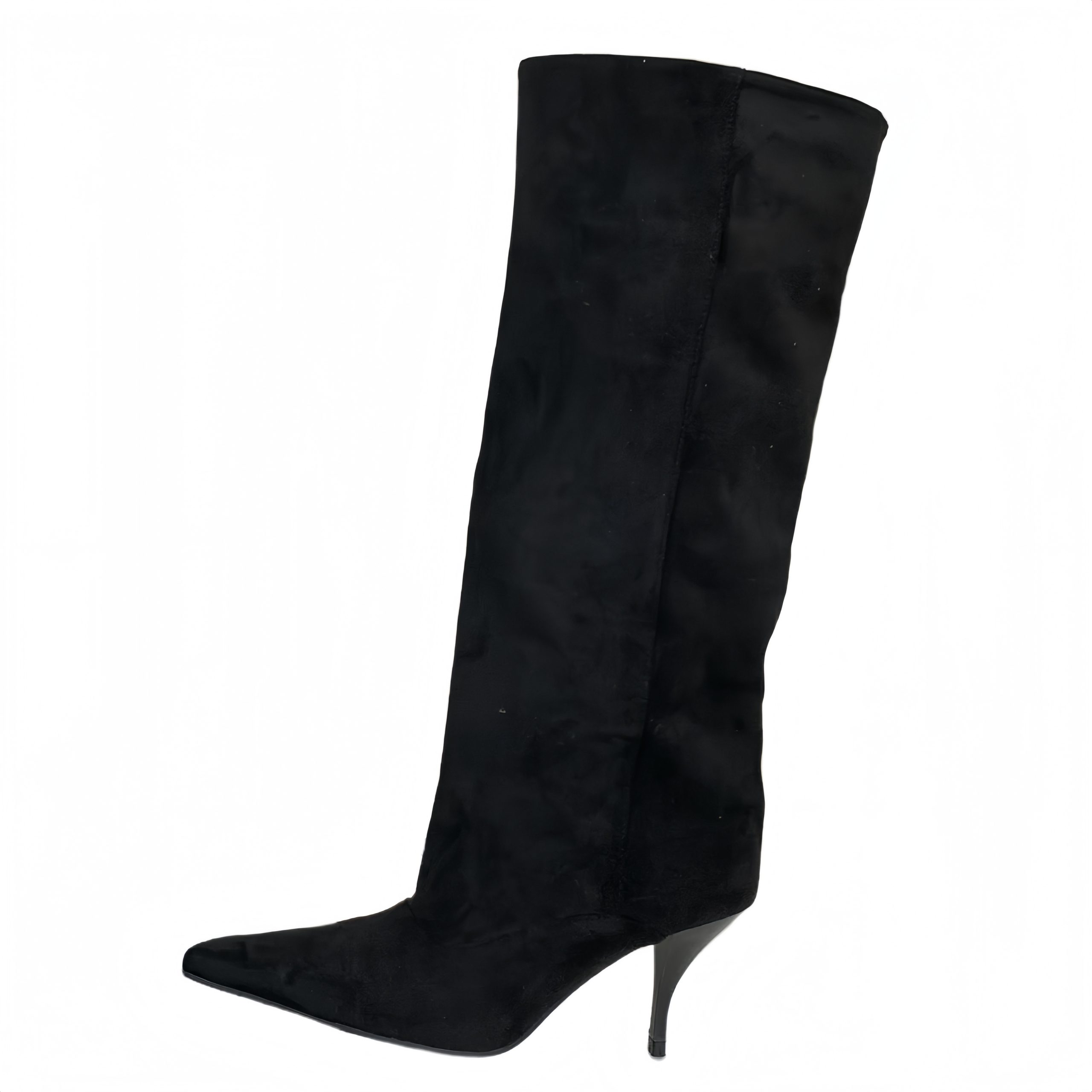 2026 Autumn Winter European American Fashion Pointed Toe High Boots Simple Elegant Solid Color Sleeve Over Knee Boots - Image 5
