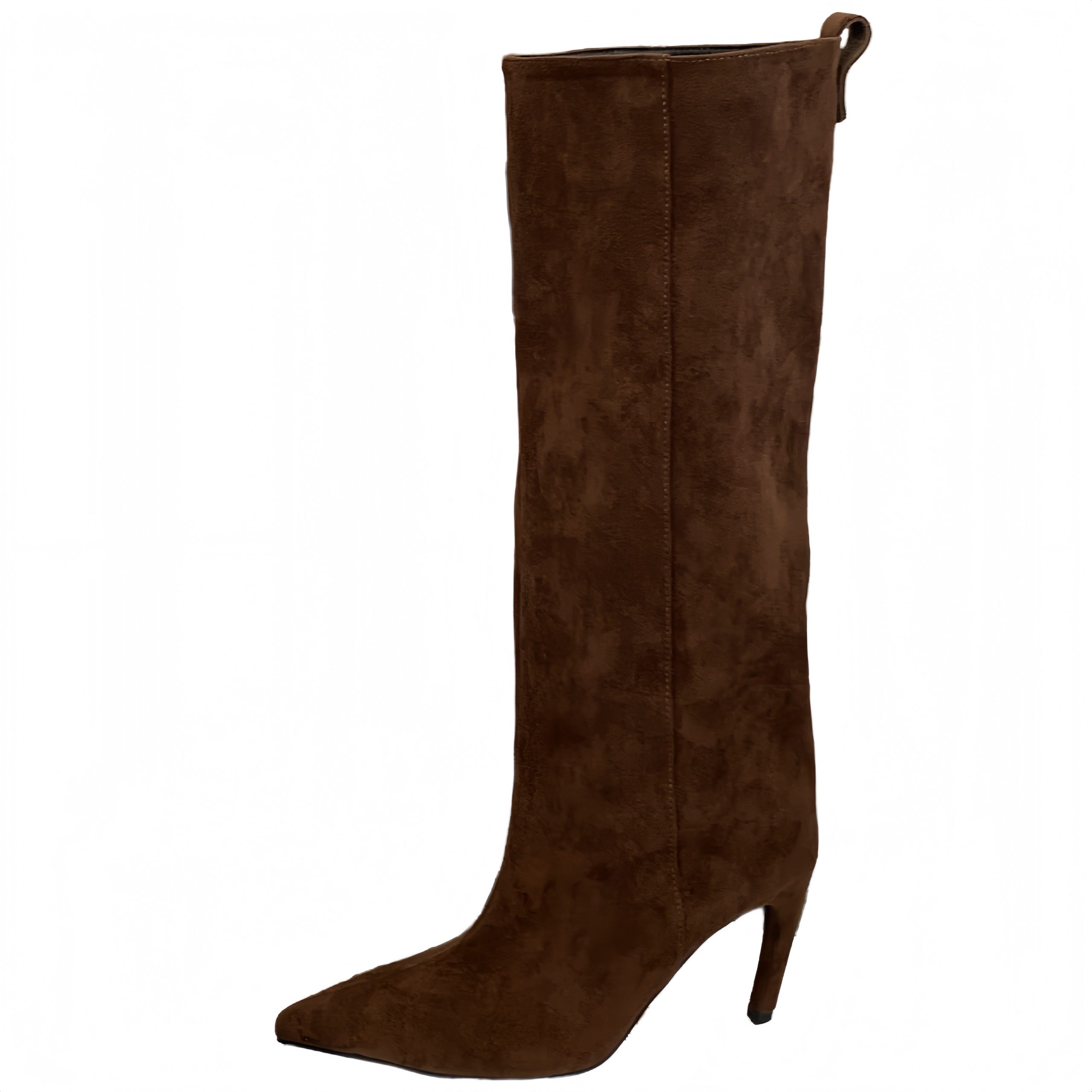 European American Style Fashion Pointed Toe High Boots Simple Temperament Solid Color Straight Boots 2026 New Trend High Heel Women Boots - Image 5